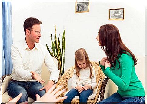 Couple arguing in therapy