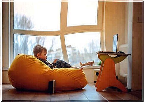 A child in his learning space