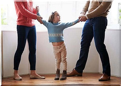 Know how to spare the child during a separation.